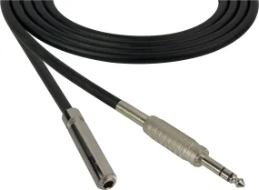 Canare Star-Quad Microphone Cable 1/4" TRS Male to 1/4-TRS Female 3FT (Multiple Colors)