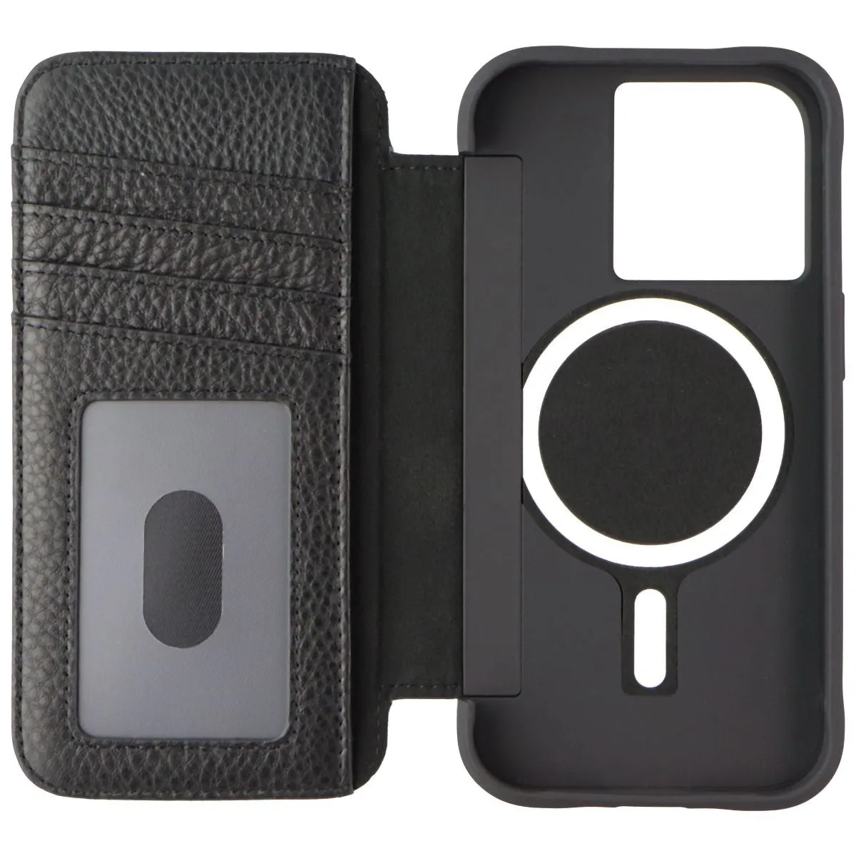 Case-Mate Wallet Folio Leather Case for MagSafe for iPhone 14 Pro - Black