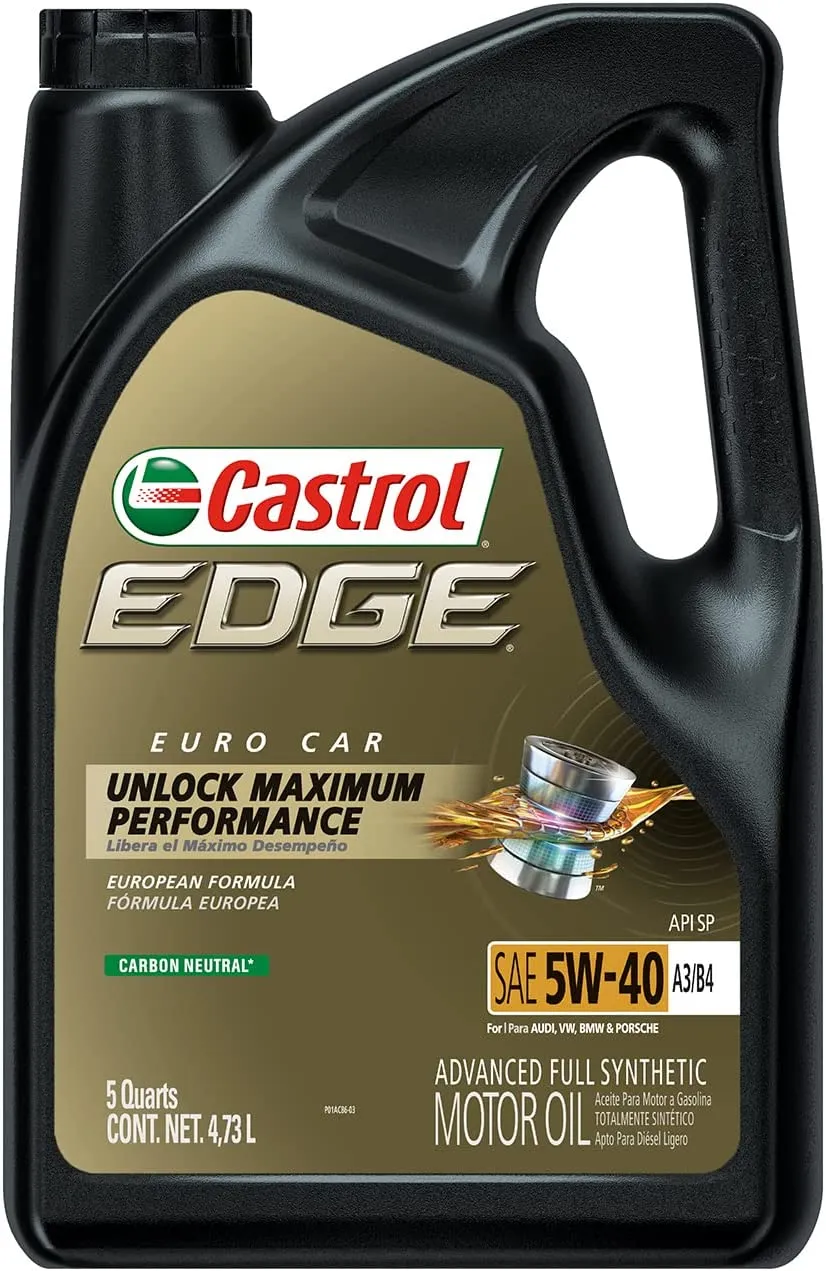 Castrol 5W-40 Full Synthetic Motor Oil, 5 Quart