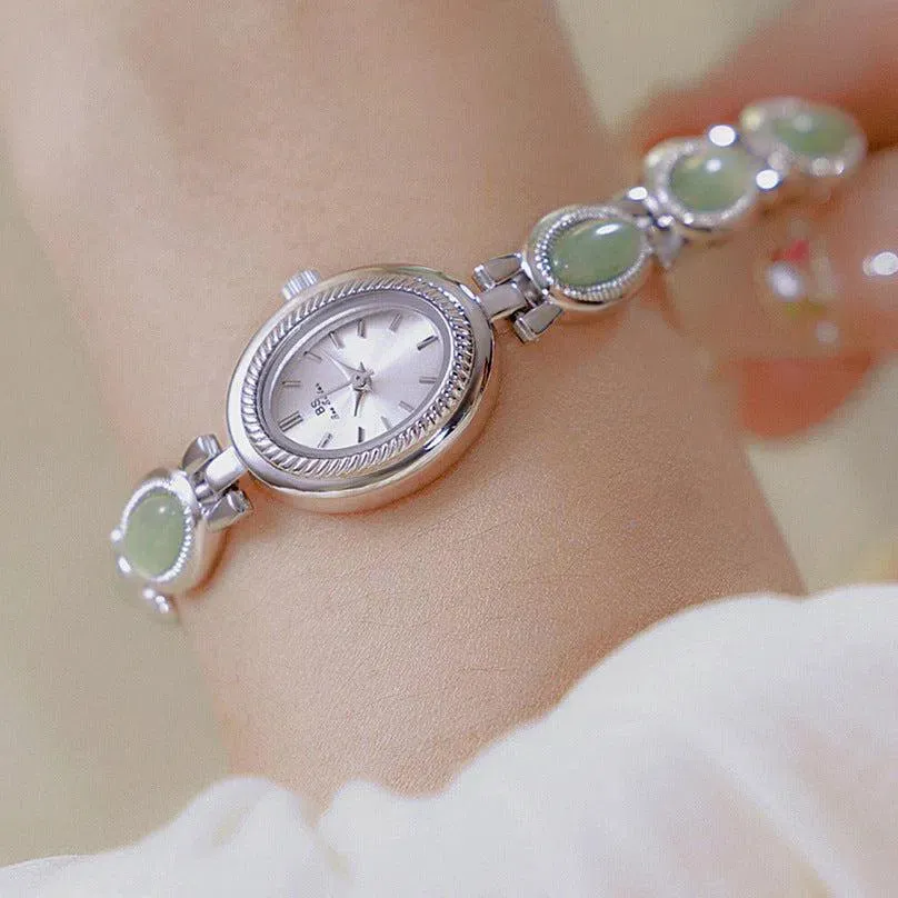 Cettina – Green stone accents – Vintage watch