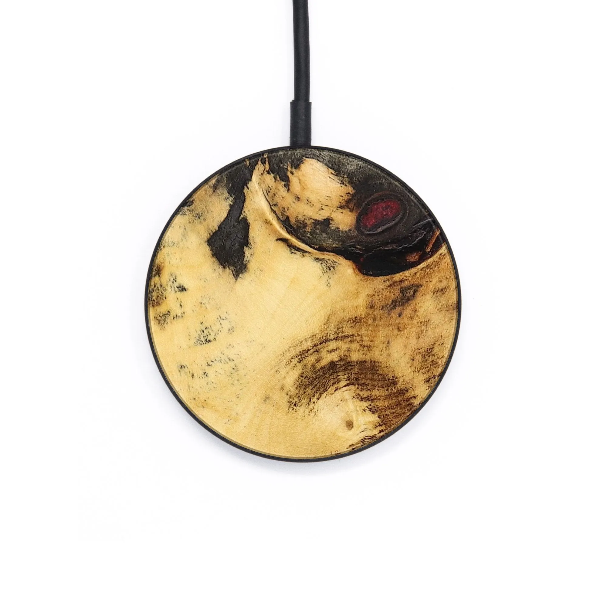 Circle Burl Wood Wireless Charger - Herbert (Wood Burl, 655356)