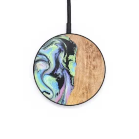 Circle Wood Resin Wireless Charger - Allie (Aurora, 671855)