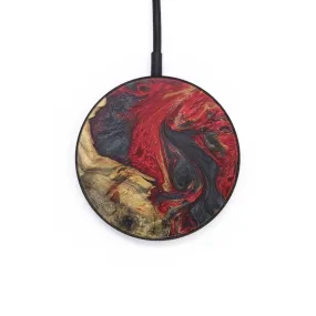 Circle Wood Resin Wireless Charger - Andrea (Red, 714345)