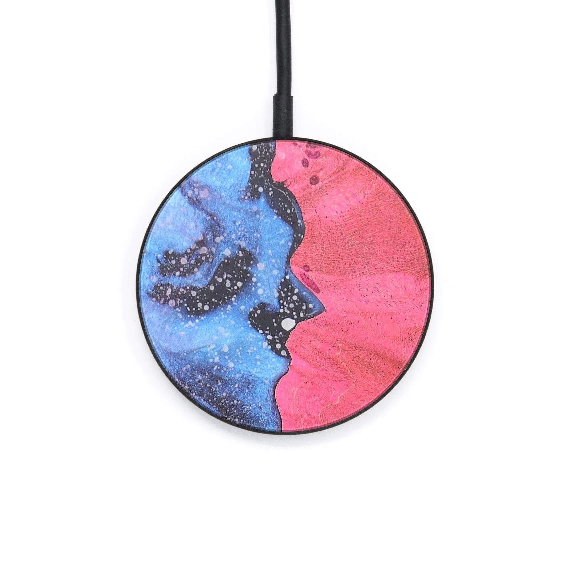 Circle Wood Resin Wireless Charger - Antonio (Cosmos, 679050)