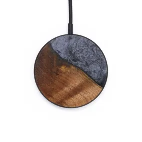 Circle Wood Resin Wireless Charger - Belinda (Pure Black, 706762)