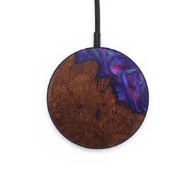 Circle Wood Resin Wireless Charger - Chelsie (Purple, 711243)