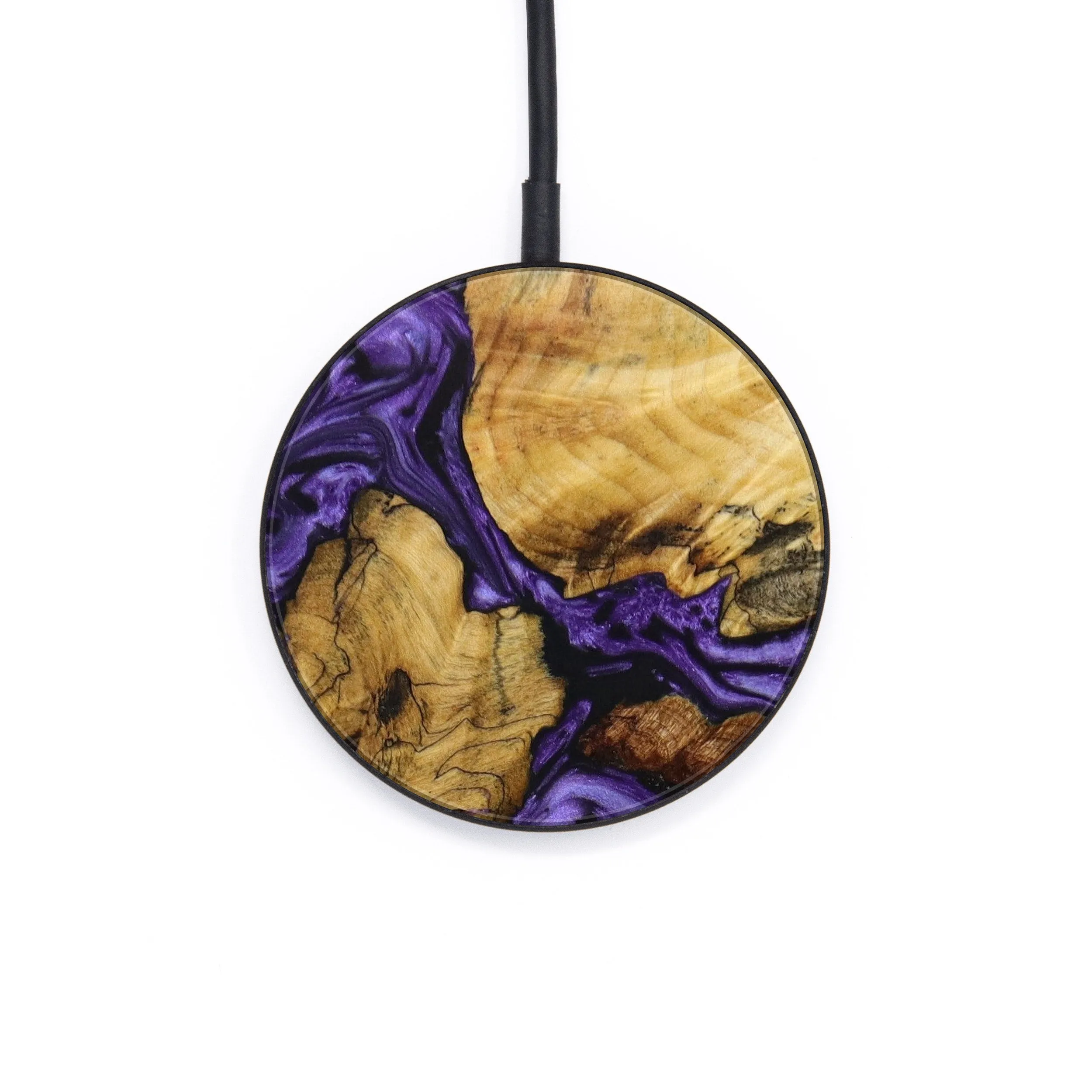 Circle Wood Resin Wireless Charger - Christy (Mosaic, 644265)