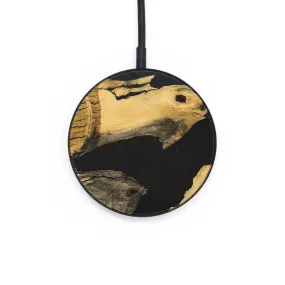 Circle Wood Resin Wireless Charger - Clinton (Pure Black, 683233)