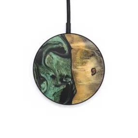 Circle Wood Resin Wireless Charger - Cole (Green, 687838)