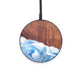 Circle Wood Resin Wireless Charger - Cyrus (Blue, 671710)