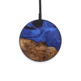 Circle Wood Resin Wireless Charger - Deandra (Dark Blue, 614599)