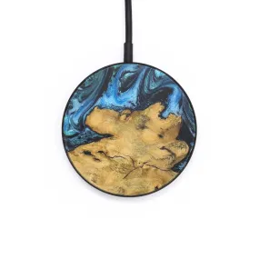 Circle Wood Resin Wireless Charger - Delores (Blue, 715749)