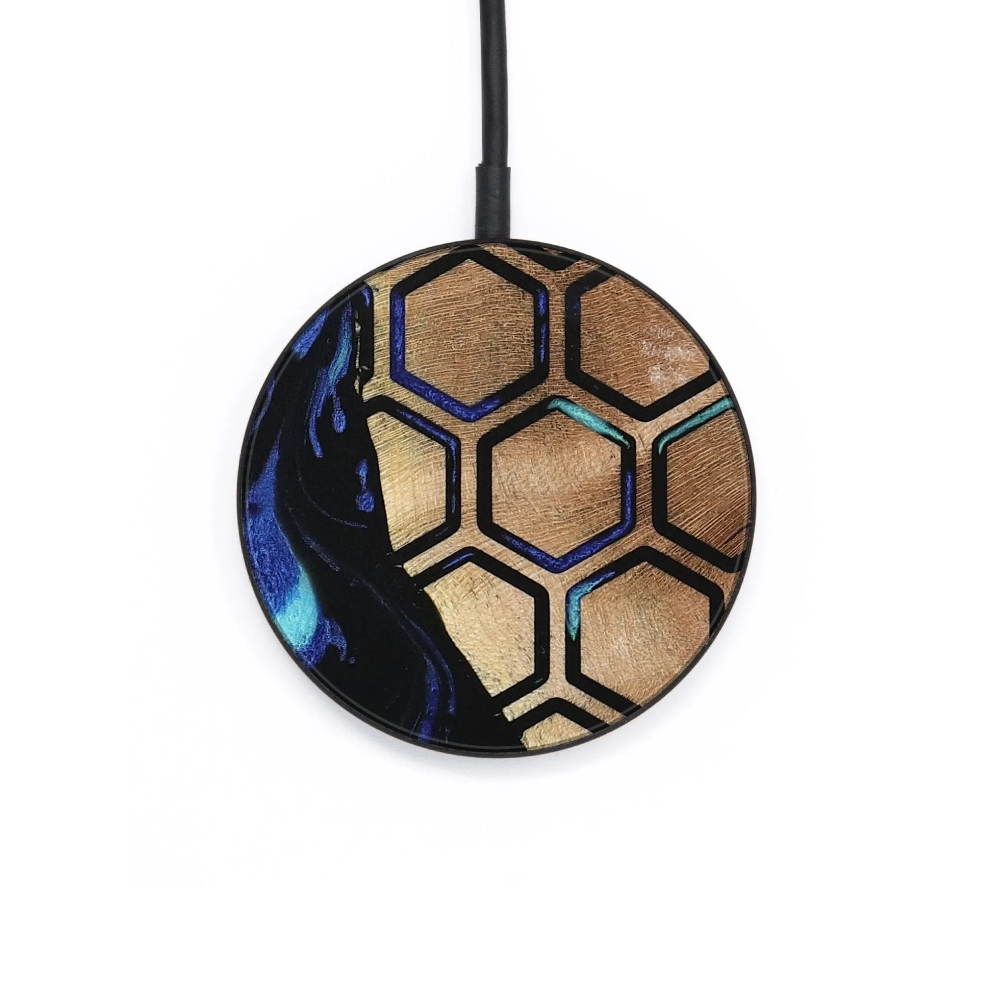 Circle Wood Wireless Charger - Elise (Pattern, 735689)