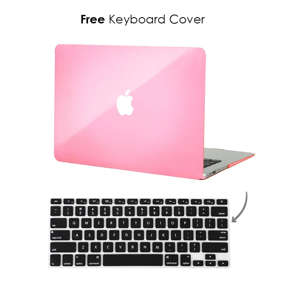 Clear Pink MacBook Case