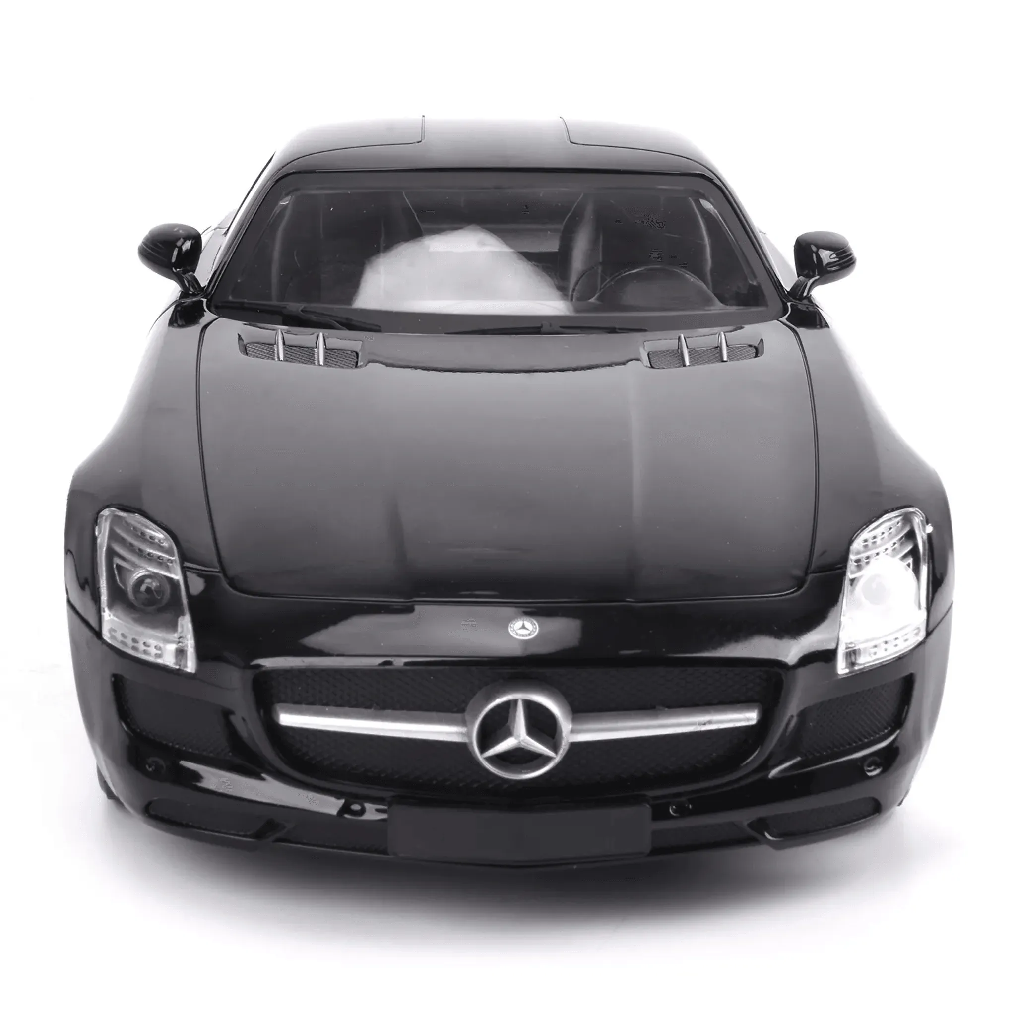 Collectible Black Mercedes Benz Scale 1:14 with Lights and Remote Control - Model SLS AMG