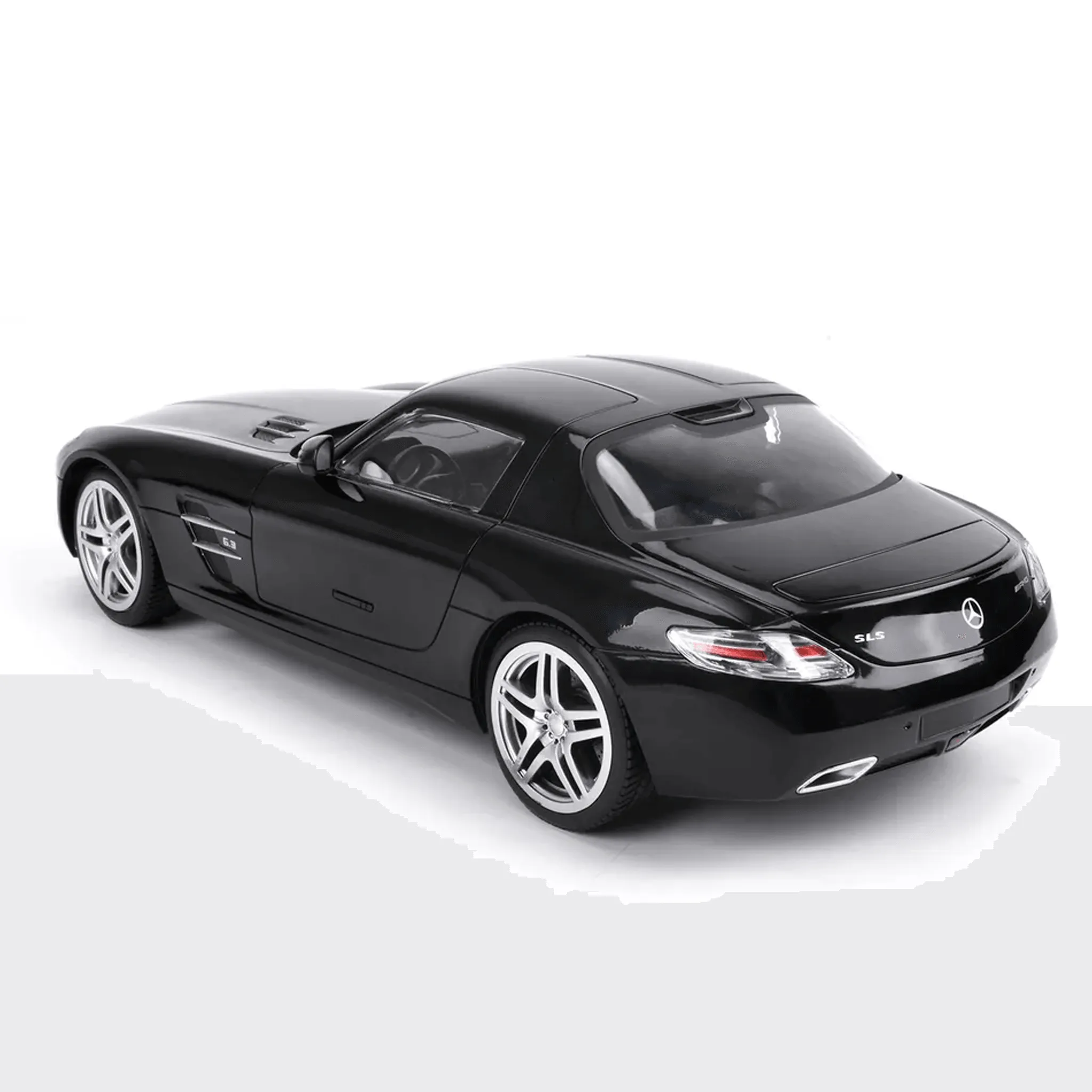 Collectible Black Mercedes Benz Scale 1:14 with Lights and Remote Control - Model SLS AMG