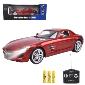 Collectible Red Mercedes Benz Scale 1:14 with Lights and Remote Control - Model SLS AMG