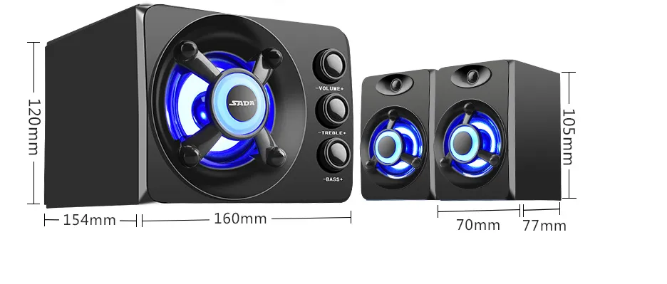 Colored Bluetooth / USB Speakers