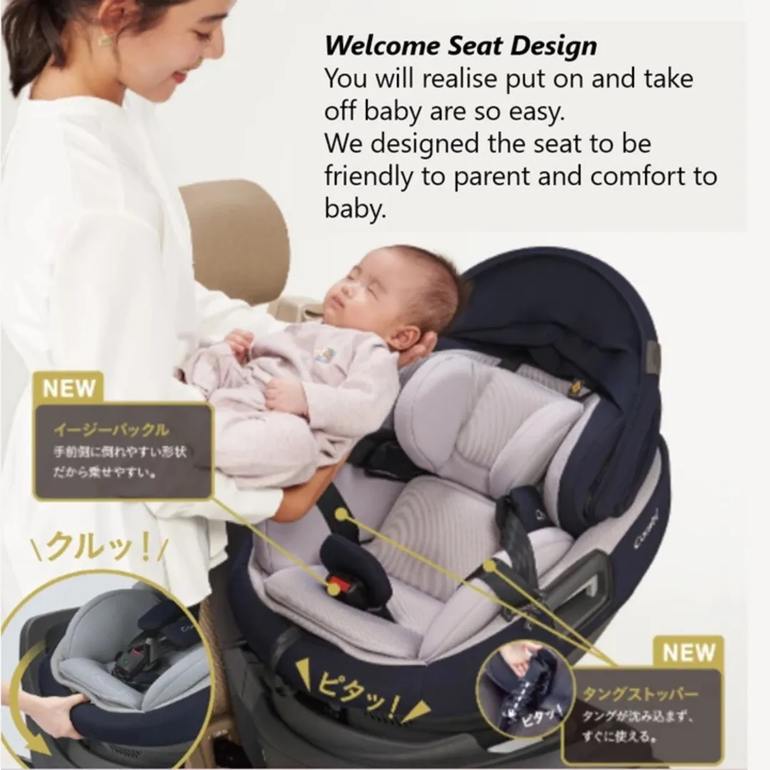 Combi Baby The S ISOFIX 3D EggShock Car Seat | Newborn to 4 Years Old Approx. (18kg)