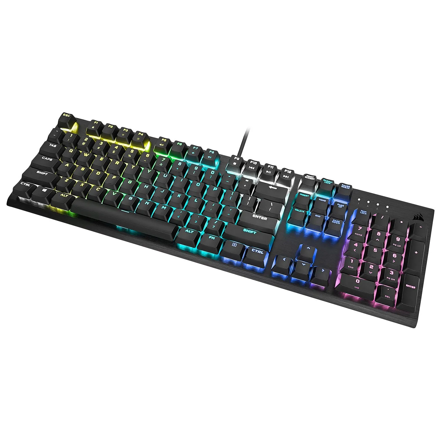 Corsair K60 Backlit Mechanical Cherry MX Low Profile Speed RGB Gaming Keyboard - English