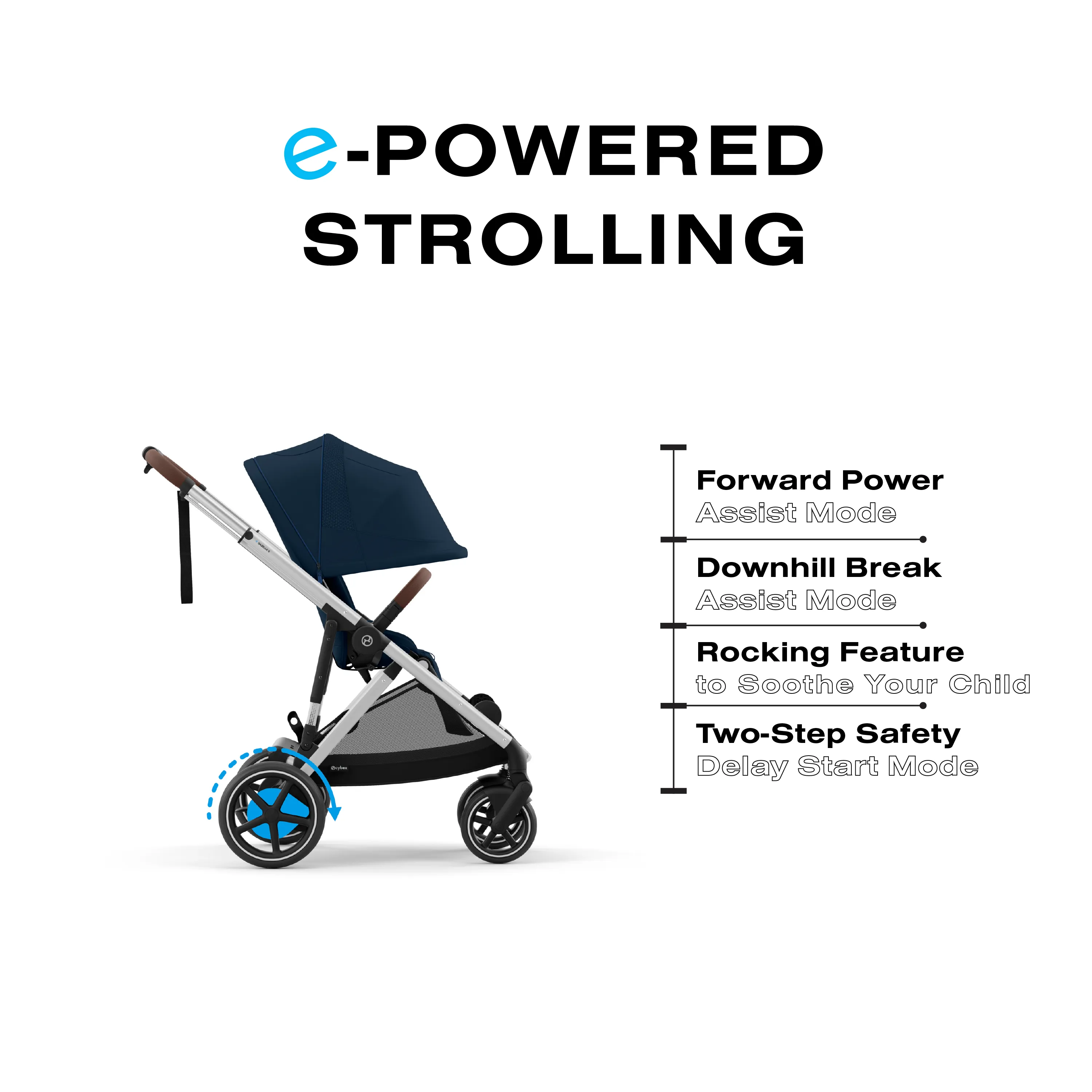 Cybex Gold E-Gazelle S Electronic Assist Stroller