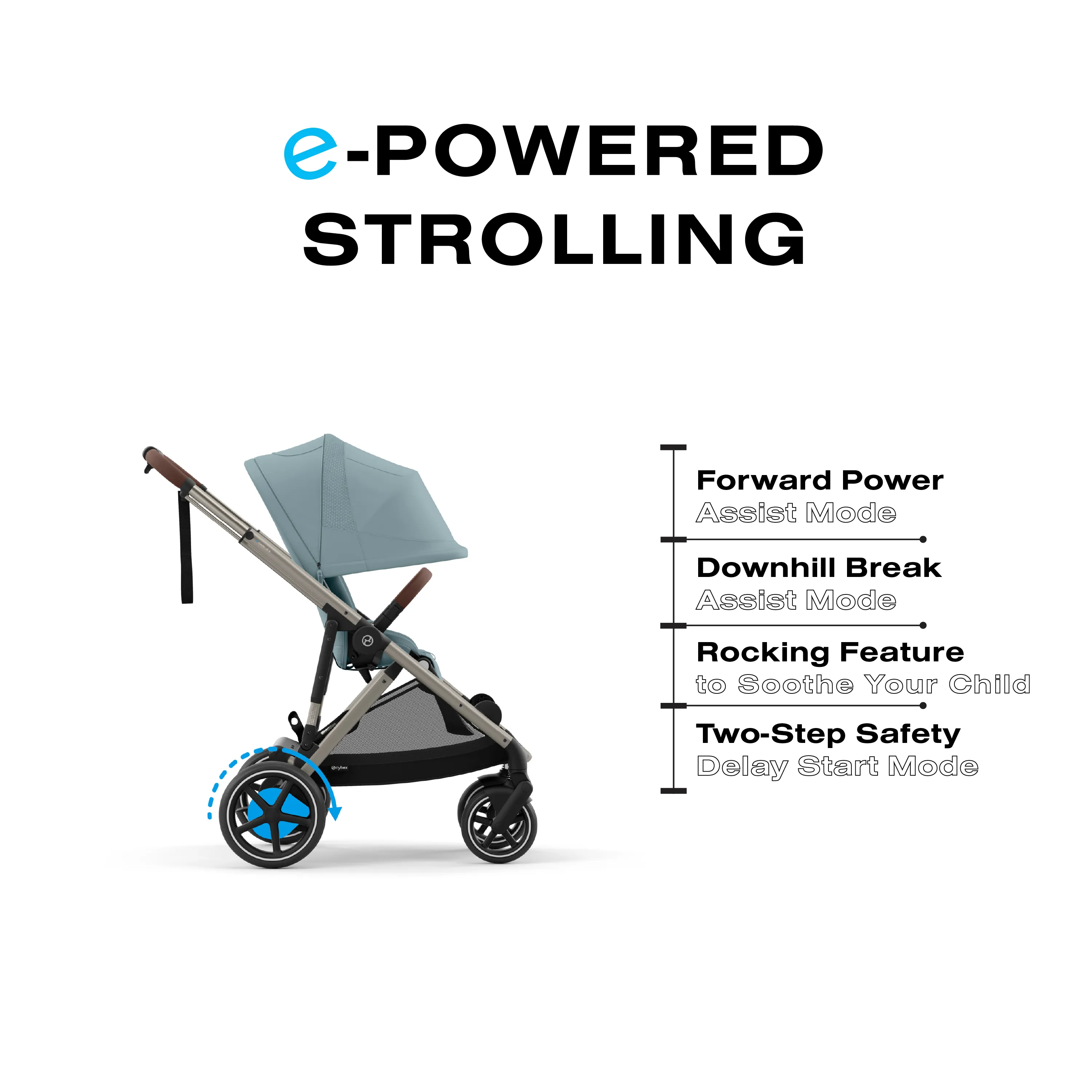 Cybex Gold E-Gazelle S Electronic Assist Stroller