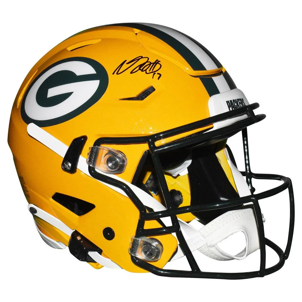 Davante Adams Signed Green Bay Packers SpeedFlex Full-Size Authentic Football Helmet (Beckett)