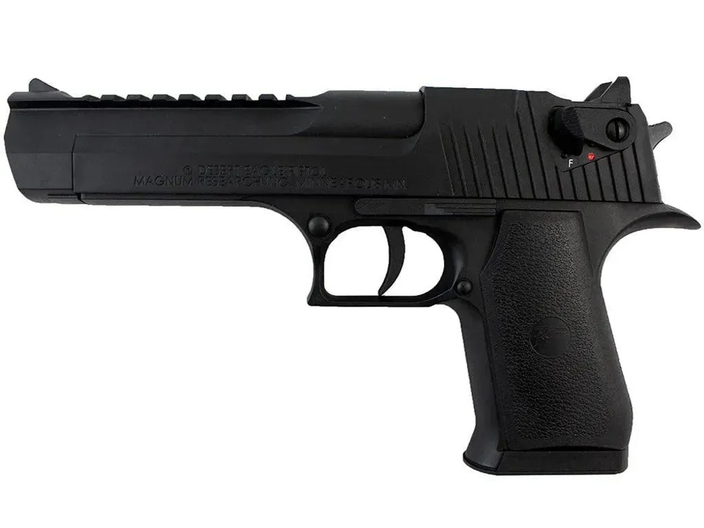 Desert Eagle Co2 Drevet Softgun med Fullauto - Sort