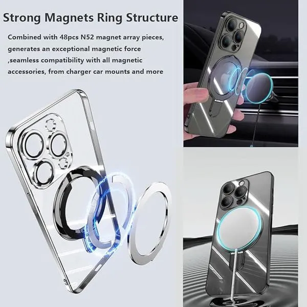 Entronix Apple iPhone 11 [Magnetic-Compatible] Case - Shiny Ring Holder,