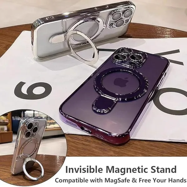 Entronix Apple iPhone 11 [Magnetic-Compatible] Case - Shiny Ring Holder,