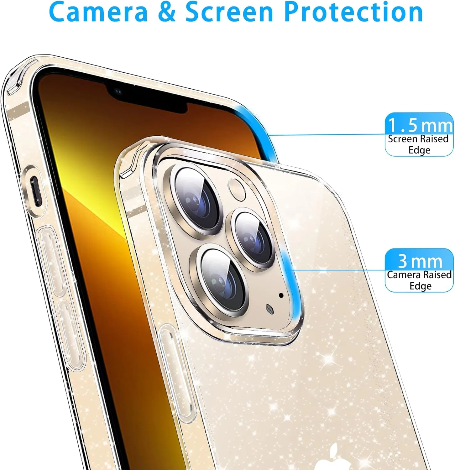 Entronix Apple iPhone 11 Pro Crystal Clear Case - Glitter