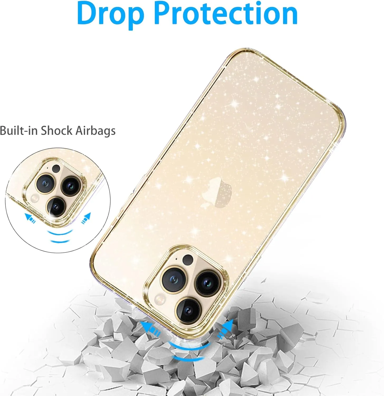 Entronix Apple iPhone 11 Pro Crystal Clear Case - Glitter