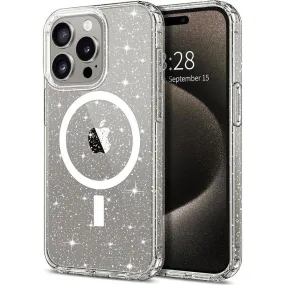 Entronix Apple iPhone 16 Pro [Magnetic-Compatible] Crystal Clear Case - Glitter