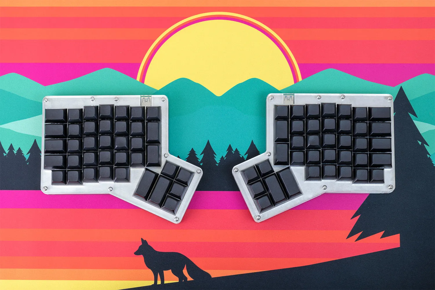 ErgoDox 76 "Hot Dox" Mechanical Keyboard Kit and ErgoDox Keycaps