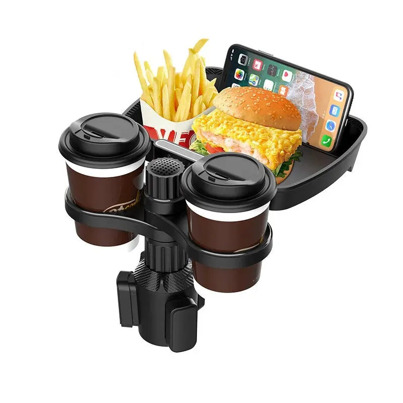 Expandable Multifunctional Car Snack Table Cup Holder