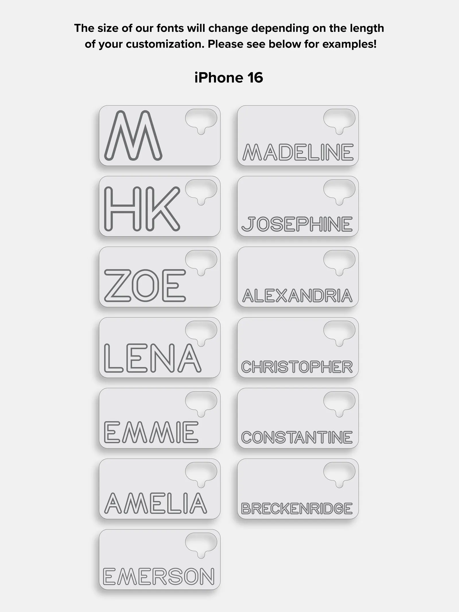 Fine Line Custom iPhone Case - Blush/Pink