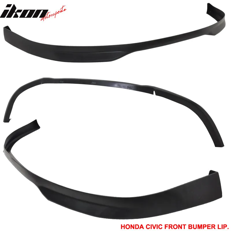 Fits 96-98 Civic 3D T-R PP Front Bumper Lip 2PC Rear Lip Valance Spats