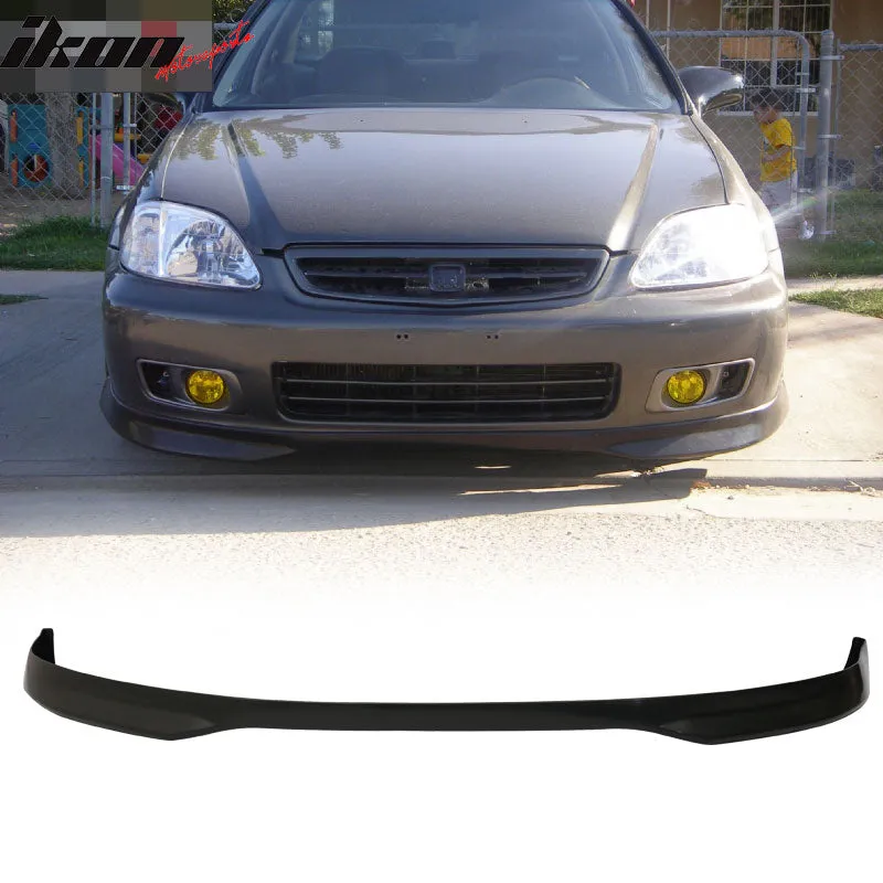 Fits 96-98 Civic 3D T-R PP Front Bumper Lip 2PC Rear Lip Valance Spats