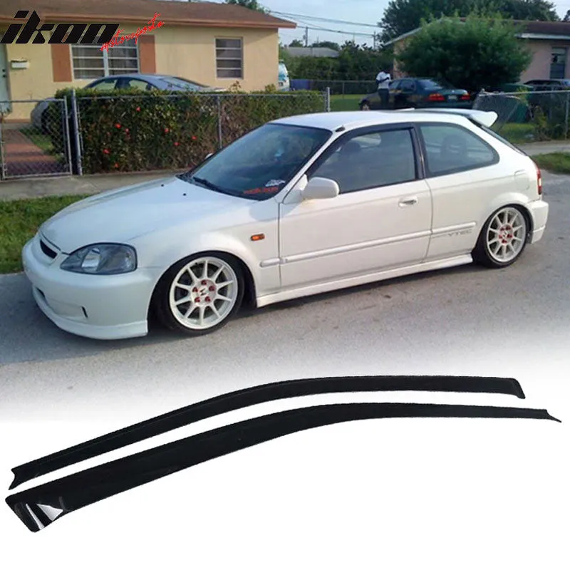 Fits Honda Civic 96-98 Front Bumper Lip Spoiler   Sun Window Visor