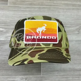 Ford Bronco Patch on Full Camo Meshback Trucker Hat