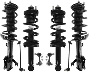 Front & Rear Complete Struts & Links For Honda CR-V Front Wheel Drive 2015-2016