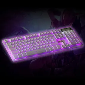 Gaming Keyboard For CS USB Wired 3 Colors Crack Illuminated LED Backlight Multimedia PC Gaming Keyboard Gamer High Quality #202