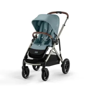 Gazelle S 2 Stroller - Taupe Frame with Sky Blue Seat