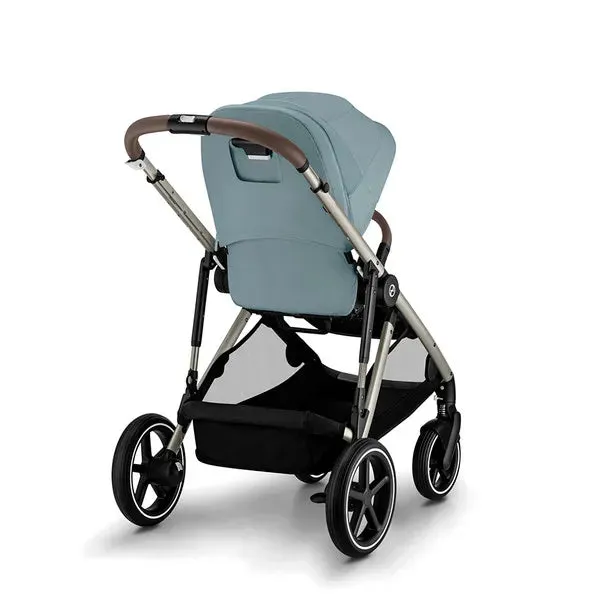 Gazelle S 2 Stroller - Taupe Frame with Sky Blue Seat