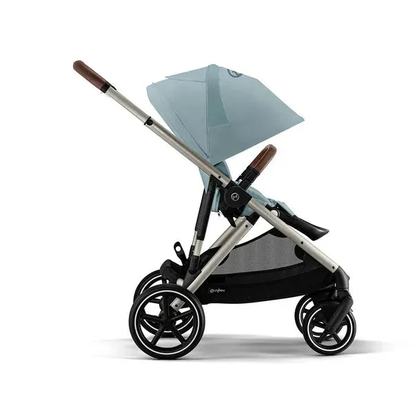 Gazelle S 2 Stroller - Taupe Frame with Sky Blue Seat