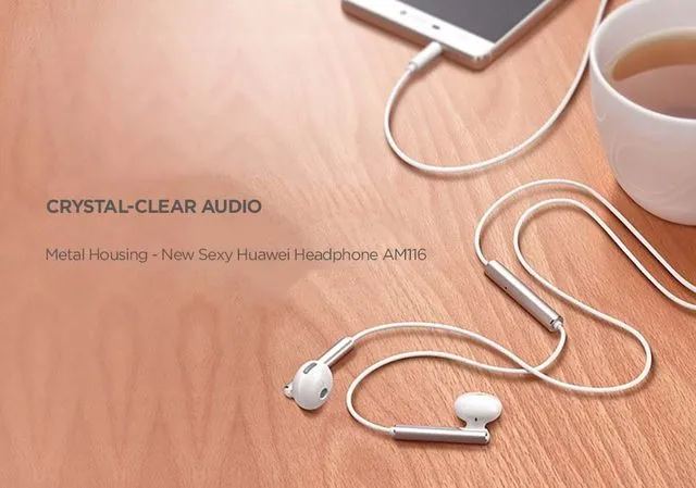 Huawei AM116 3.5mm In-Ear Wired Earphone Metal Version