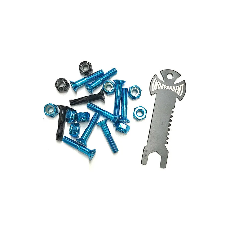 Independent Cross Bolts 1" Phillips - Blue/Black