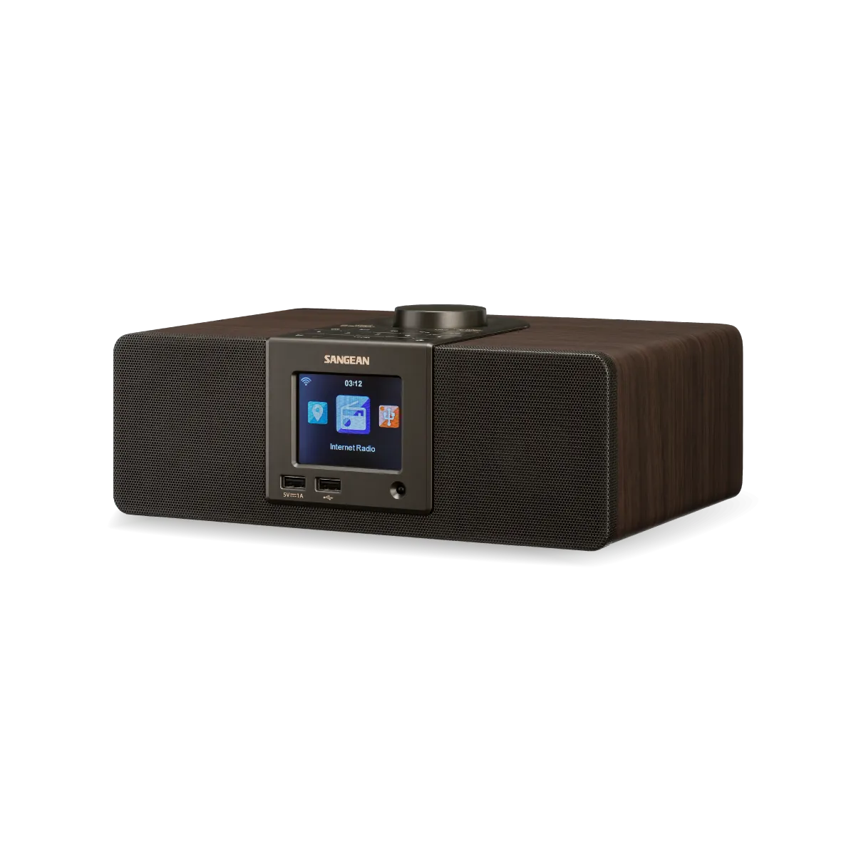 Internet Radio/AUX/Bluetooth/AirMusic App Digital Wooden Radio