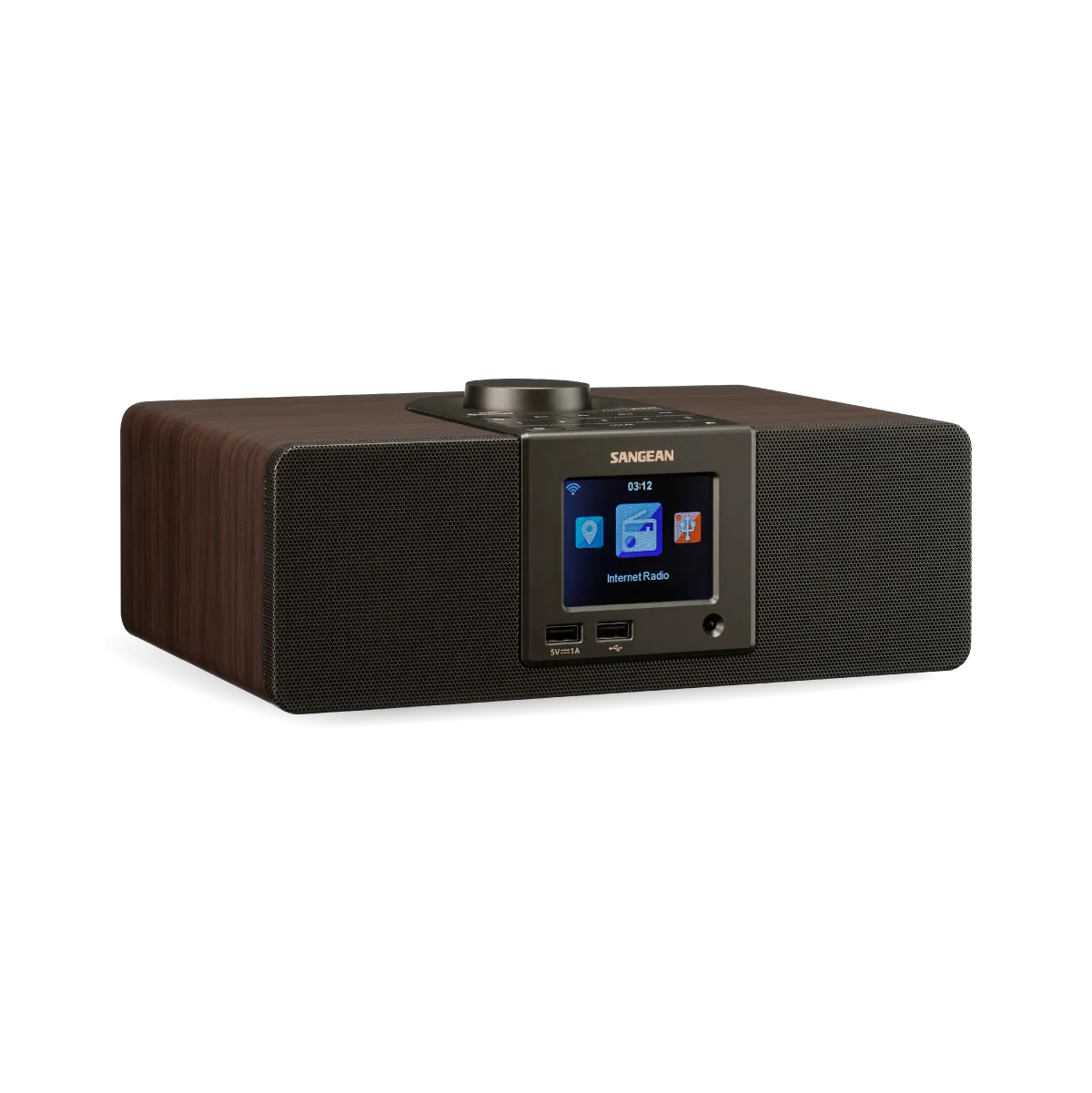 Internet Radio/AUX/Bluetooth/AirMusic App Digital Wooden Radio