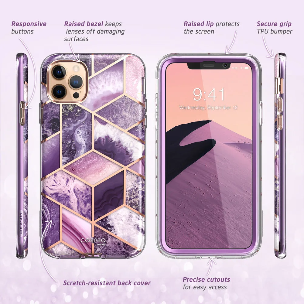 iPhone 12 Pro Max Cosmo Case - Marble Purple